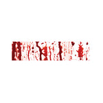 Dripping Blood Print Bed Runner