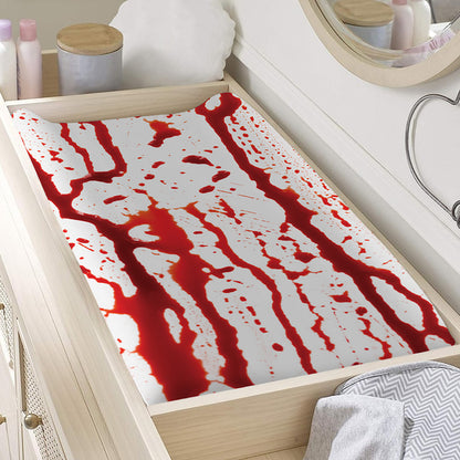 Dripping Blood Print Changing Pad Cover