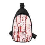 Dripping Blood Print Chest Bag