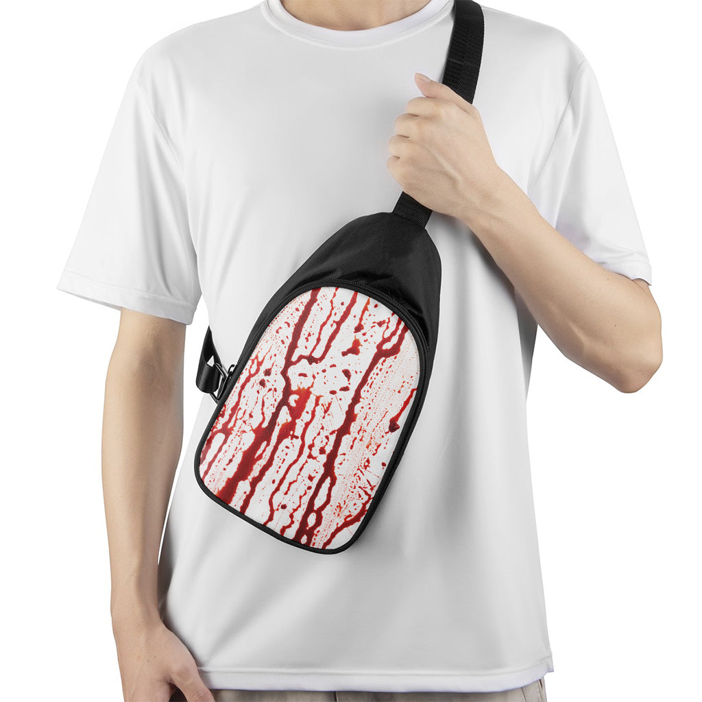 Dripping Blood Print Chest Bag