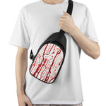 Dripping Blood Print Chest Bag