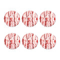 Dripping Blood Print Coaster Set