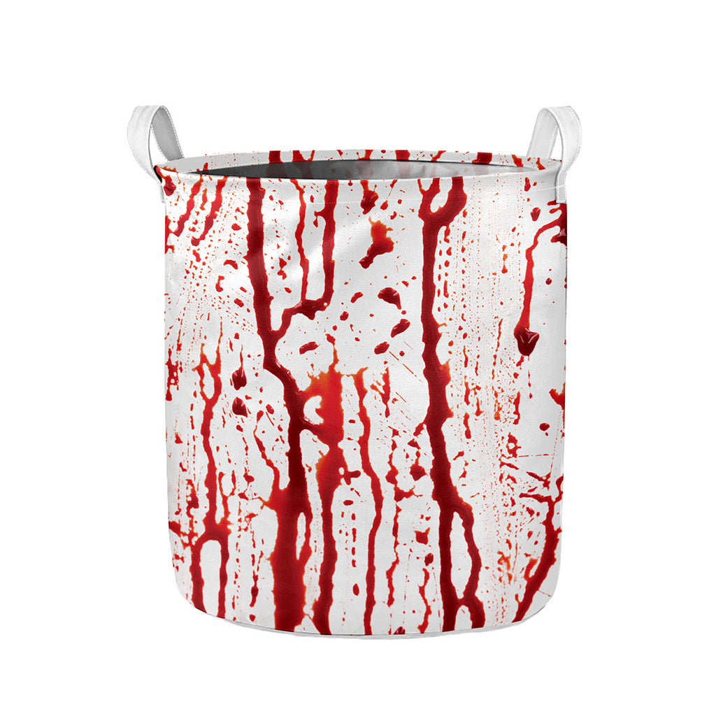 Dripping Blood Print Collapsible Laundry Basket
