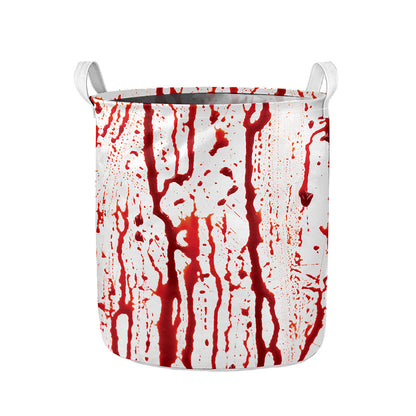 Dripping Blood Print Collapsible Laundry Basket