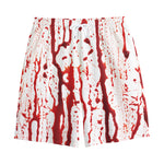 Dripping Blood Print Cotton Shorts