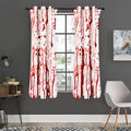 Dripping Blood Print Grommet Curtain Panels