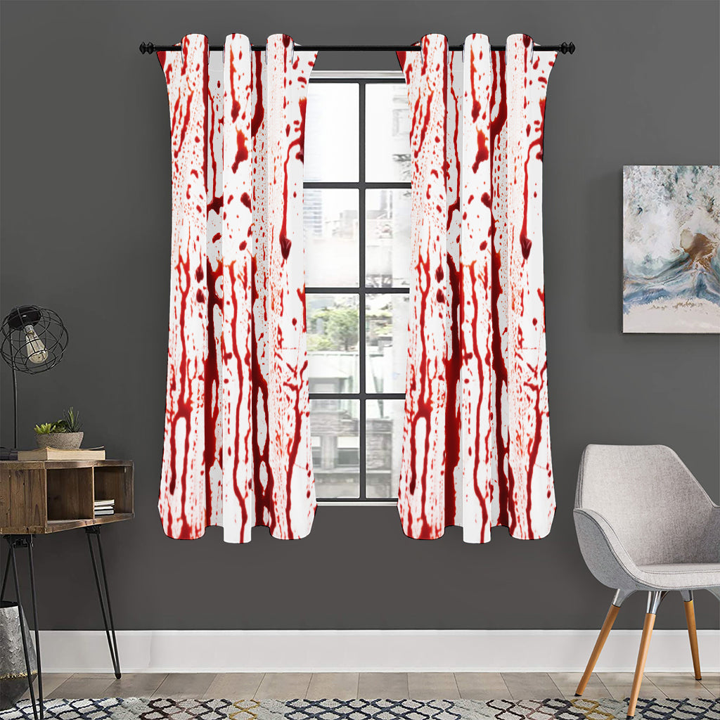 Dripping Blood Print Curtain