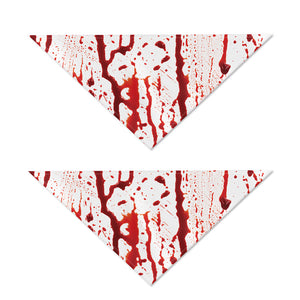 Dripping Blood Print Dog Bandana