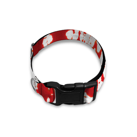 Dripping Blood Print Dog Collar