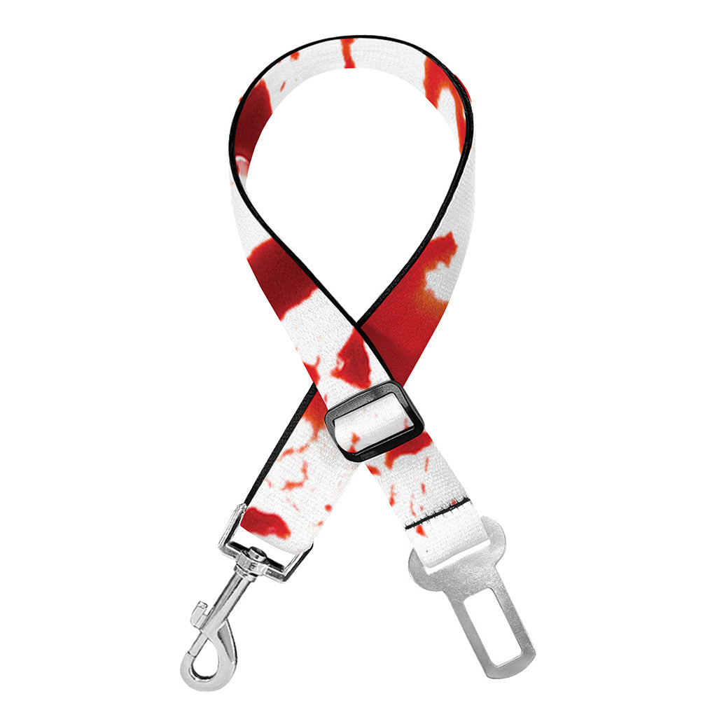 Dripping Blood Print Dog Seat Belt
