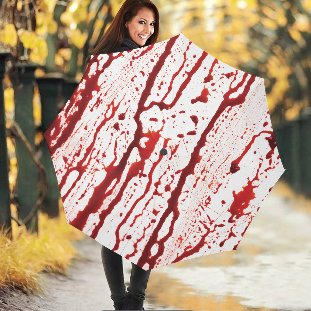 Dripping Blood Print Foldable Umbrella