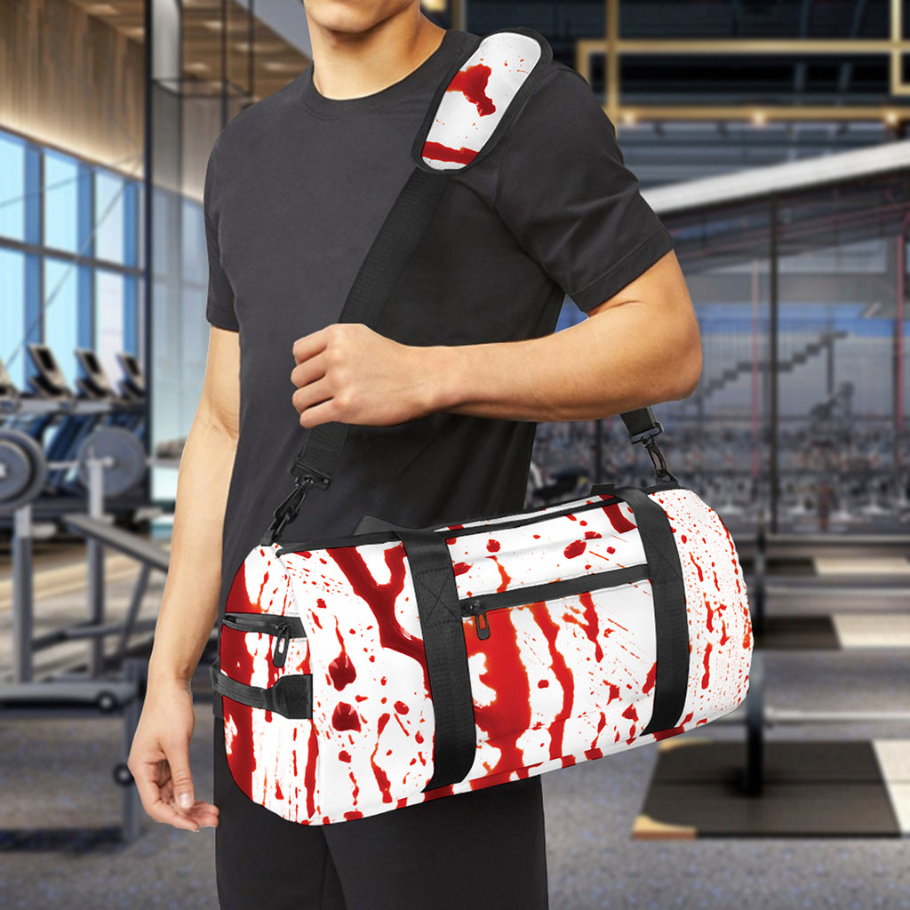 Dripping Blood Print Gym Bag