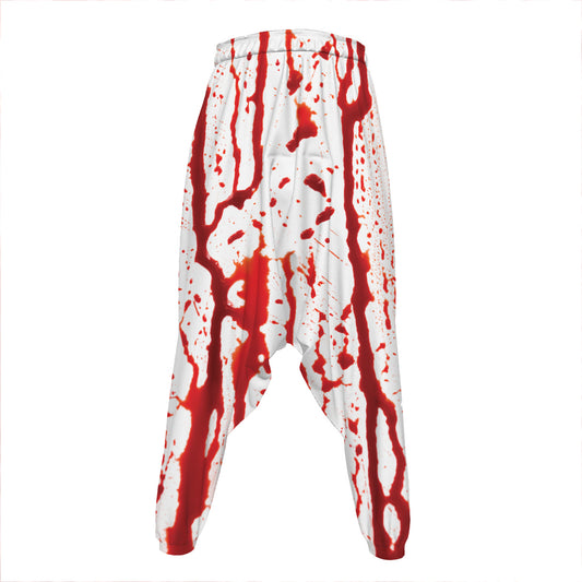 Dripping Blood Print Hammer Pants