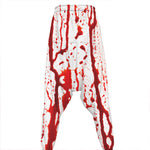 Dripping Blood Print Hammer Pants