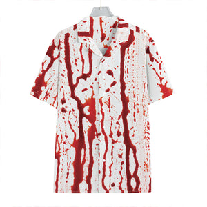 Dripping Blood Print Hawaiian Shirt