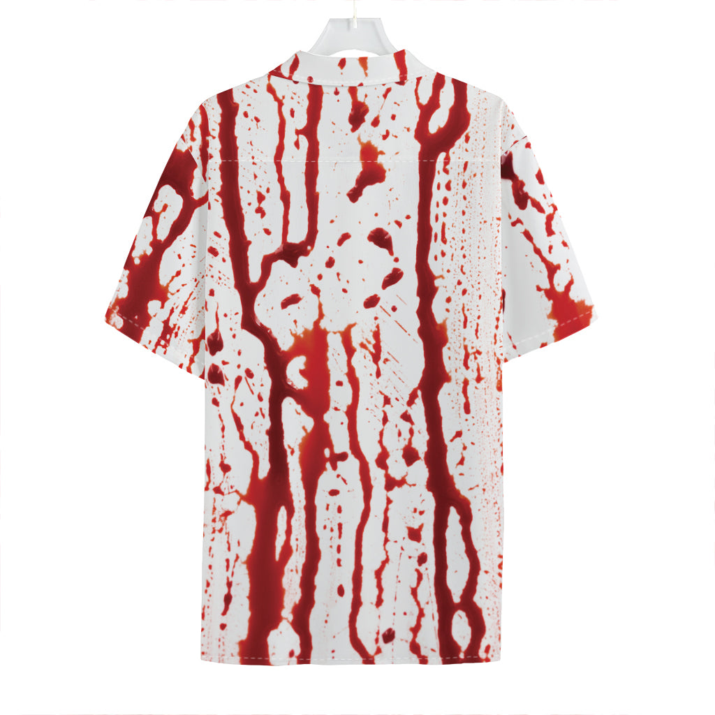 Dripping Blood Print Hawaiian Shirt