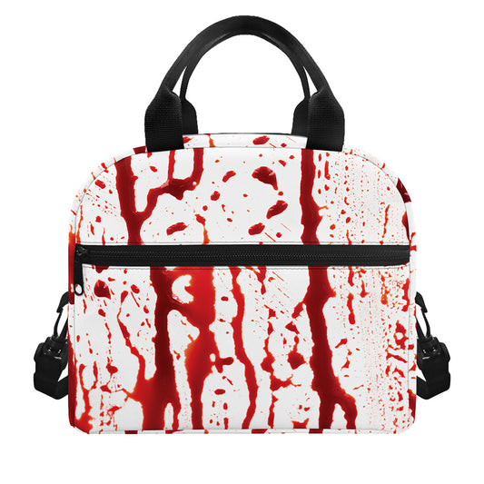 Dripping Blood Print Insulated Lunch Bag