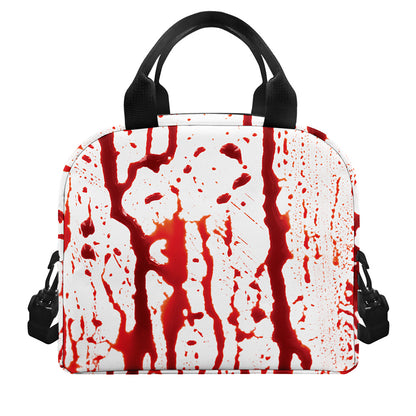 Dripping Blood Print Insulated Lunch Bag