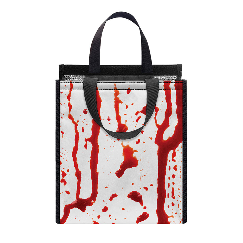 Dripping Blood Print Insulated Lunch Tote