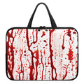 Dripping Blood Print Laptop Sleeve With Handle