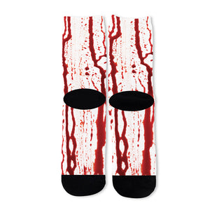 Dripping Blood Print Long Socks