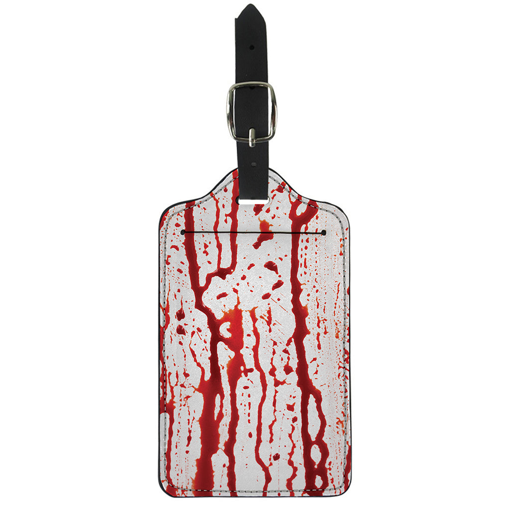 Dripping Blood Print Luggage Tag