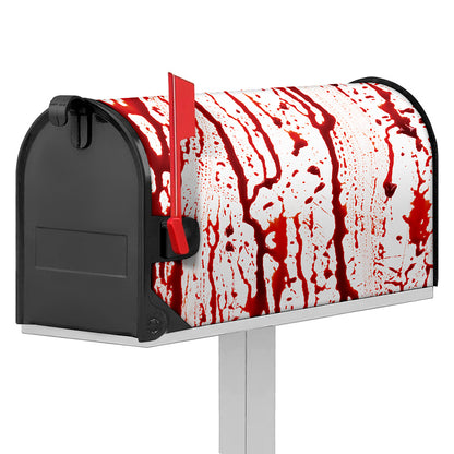Dripping Blood Print Mailbox Cover