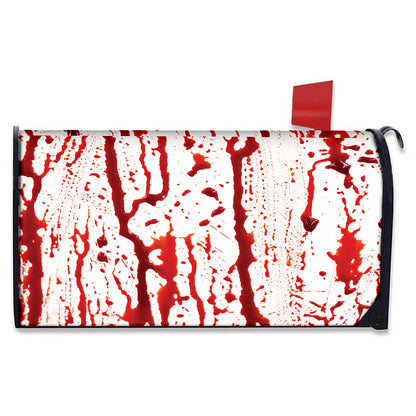 Dripping Blood Print Mailbox Cover