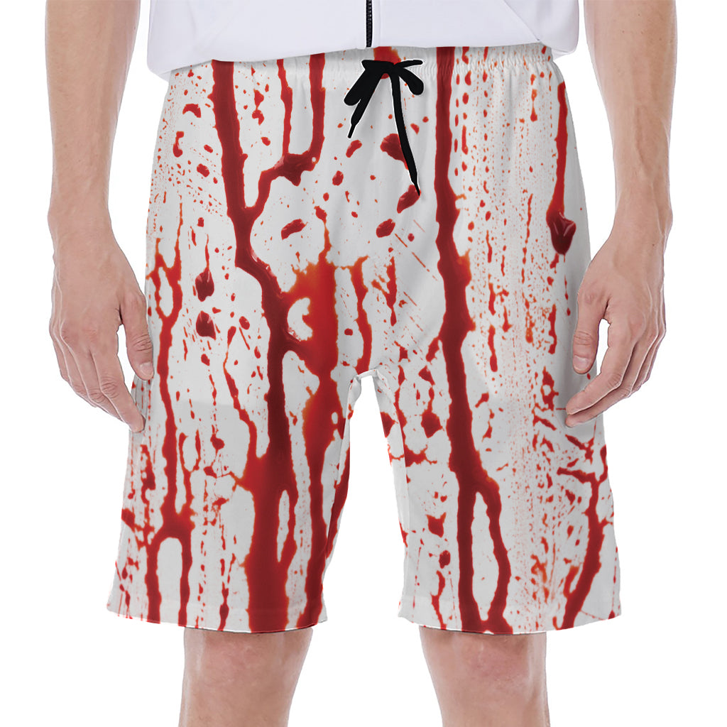 Dripping Blood Print Men's Beach Shorts