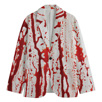 Dripping Blood Print Men's Blazer