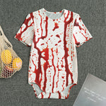 Dripping Blood Print Men's Bodysuit