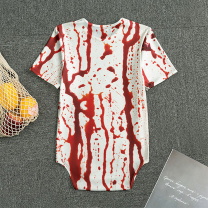 Dripping Blood Print Men's Bodysuit