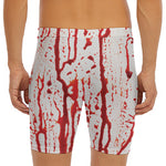 Dripping Blood Print Men's Long Boxer Briefs