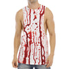 Dripping Blood Print Men's Muscle Tank Top