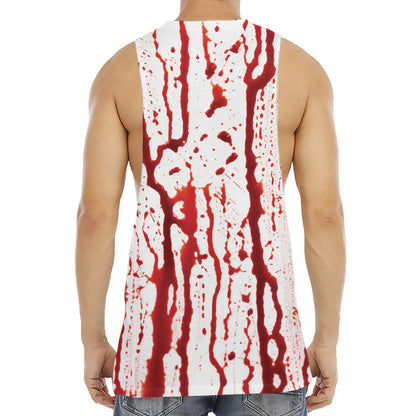 Dripping Blood Print Men's Muscle Tank Top