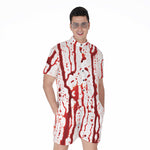 Dripping Blood Print Men's Rompers