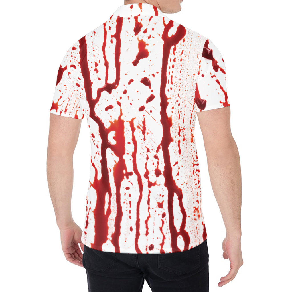 Dripping Blood Print Men's Shirt