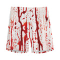 Dripping Blood Print Men's Athletic Shorts