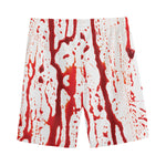 Dripping Blood Print Men's Sports Shorts