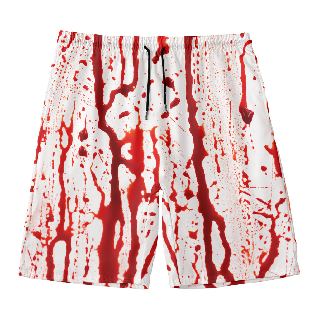 Dripping Blood Print Men's Swim Trunks