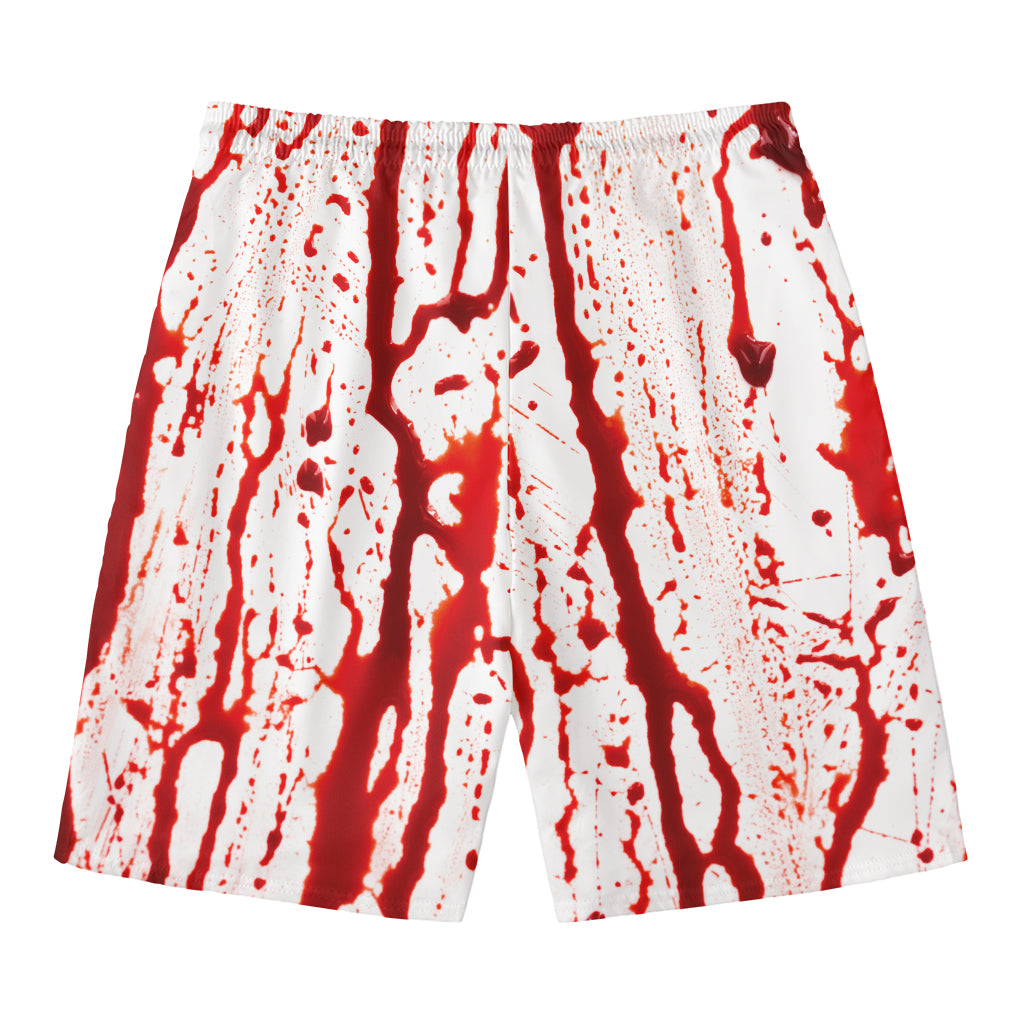 Dripping Blood Print Men's Swim Trunks