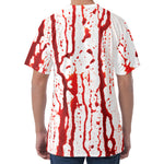 Dripping Blood Print Men's Velvet T-Shirt