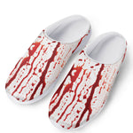 Dripping Blood Print Mesh Casual Shoes