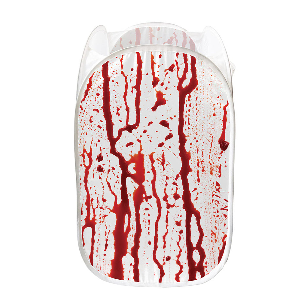 Dripping Blood Print Mesh Laundry Hamper