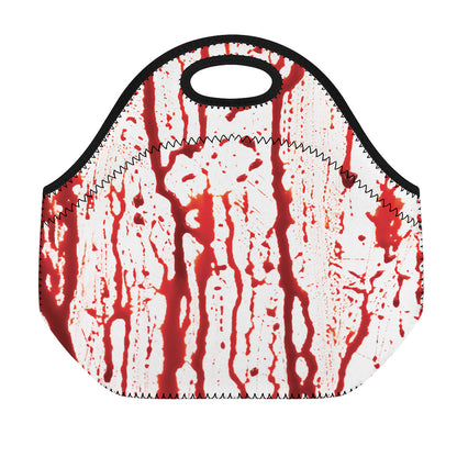 Dripping Blood Print Neoprene Lunch Bag