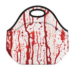 Dripping Blood Print Neoprene Lunch Bag