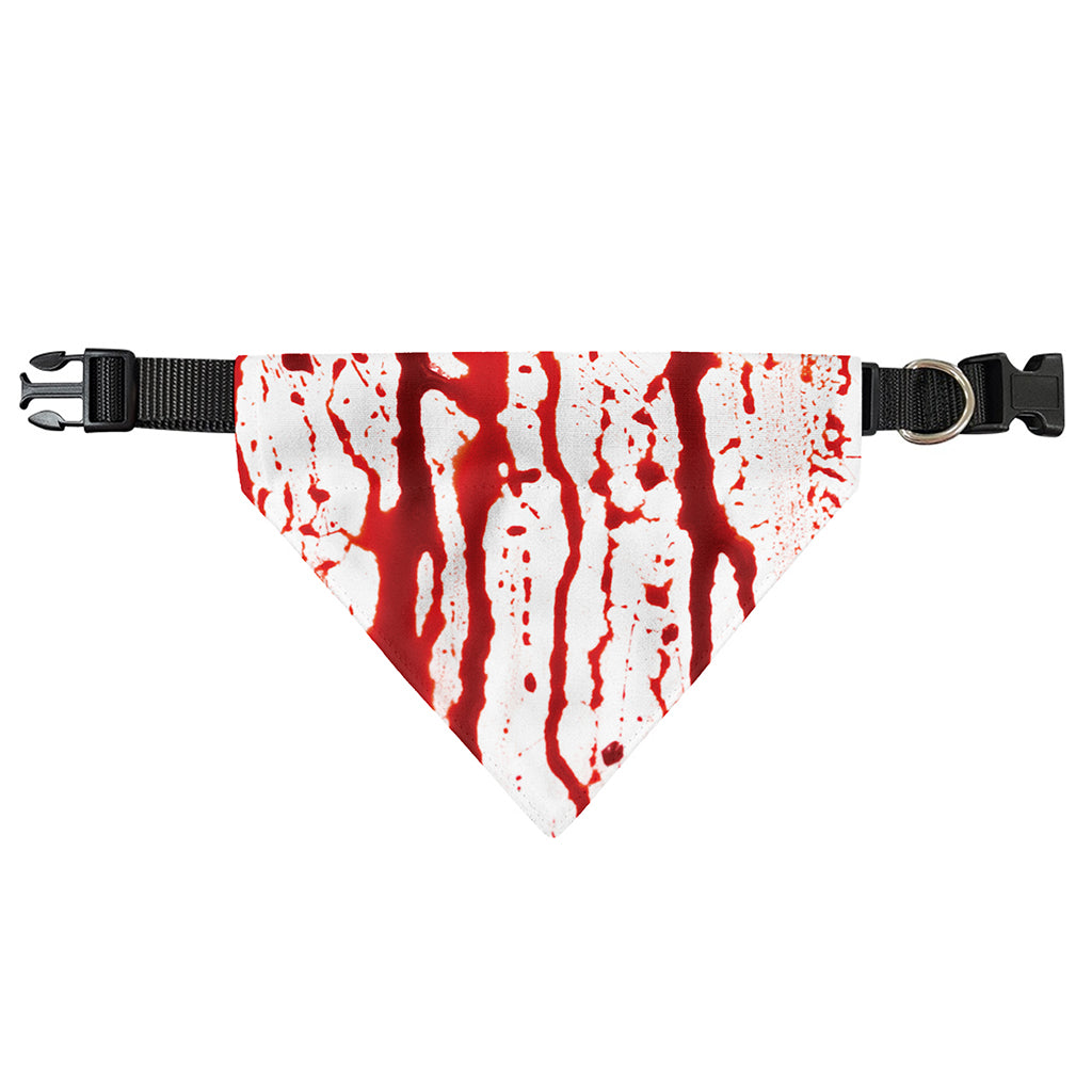 Dripping Blood Print Over The Collar Dog Bandana