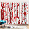 Dripping Blood Print Pencil Pleat Curtains