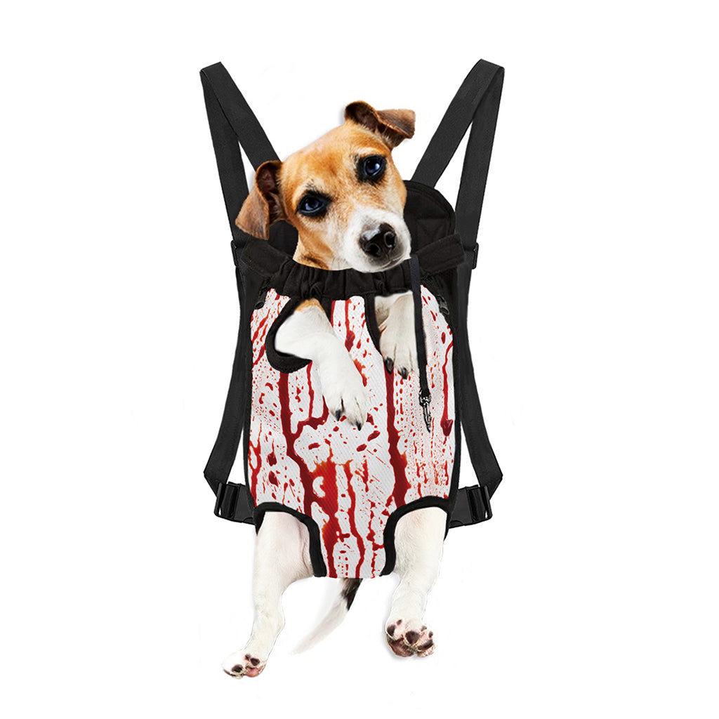 Dripping Blood Print Pet Carrier Backpack