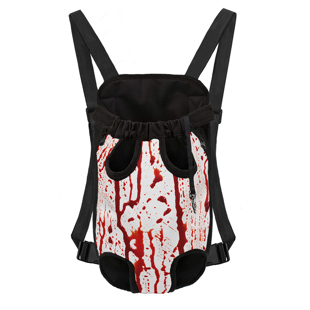Dripping Blood Print Pet Carrier Backpack